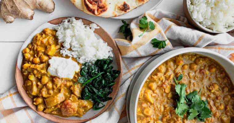 Chickpea + Potato Curry (v,gf)